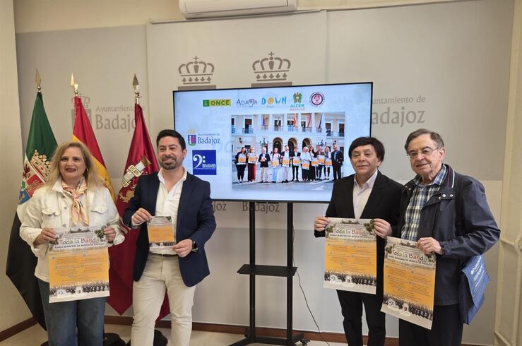 La Banda Municipal de Badajoz dará conciertos solidarios a favor de cinco asociaciones 