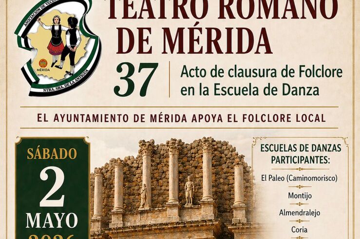 Asociación Folklórica y Cultural Ntra. Sra. de la Antigua actúa en Teatro Romano de Mérida