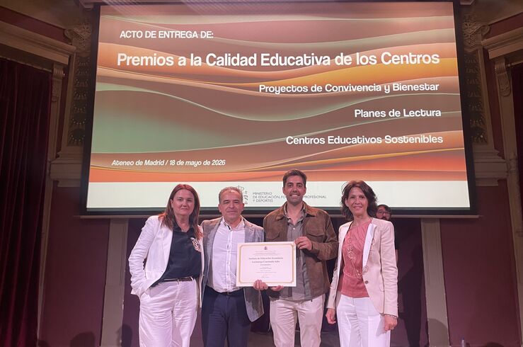 IES “Lacimurga Constantia Iulia” recibe Premio Nacional a Centros Educativos Sostenibles