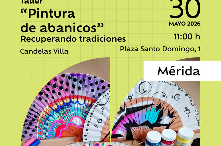 Candelas Villa impartirá en Mérida el taller artesano 'Pintura de abanicos'