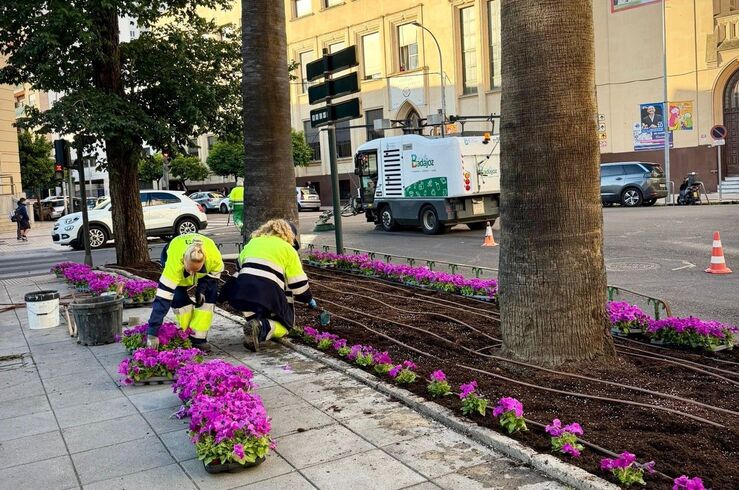 Ayuntamiento Badajoz inicia plantación de 22.000 flores de temporada en distintos espacios