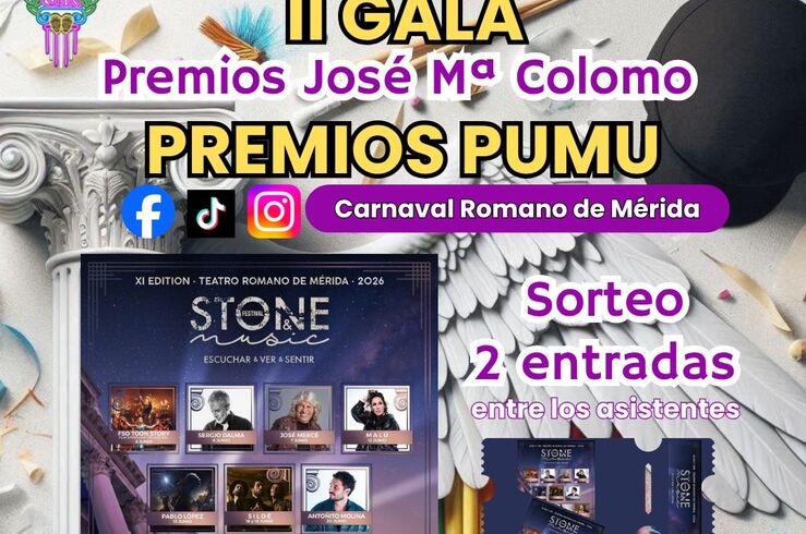Gala 'Premios Pumu' se traslada al Velada Mérida ante 