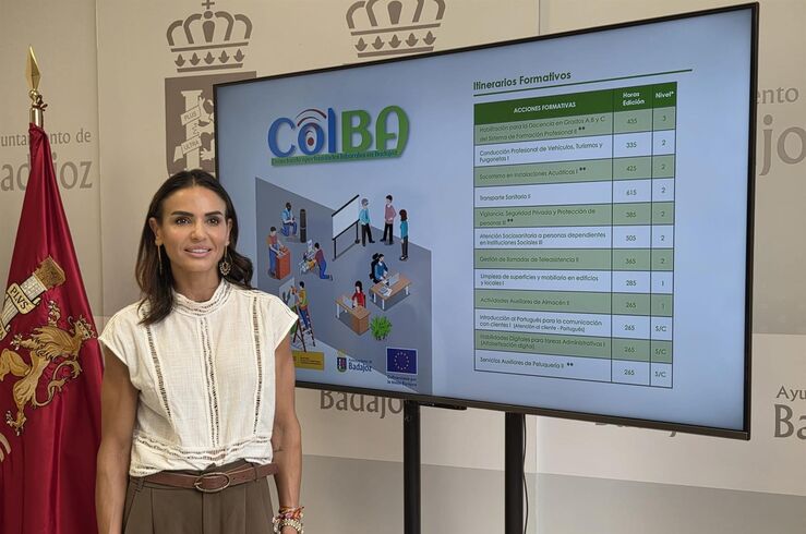 El programa 'Colba' de Badajoz ofrece 12 itinerarios formativos a unos 190 desempleados