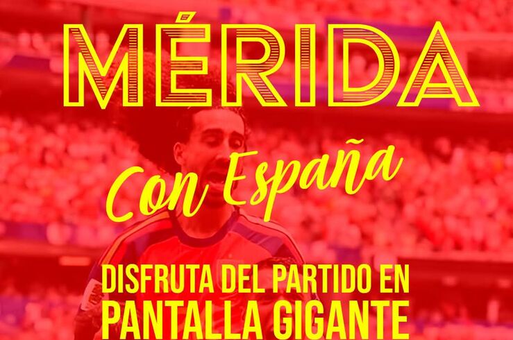Los emeritenses dispondrán de una pantalla gigante para ver a la 'Roja' contra Francia