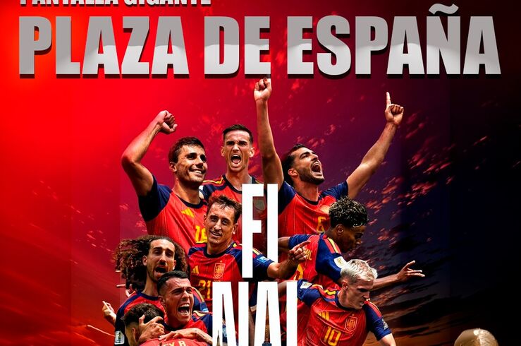 Los emeritenses podrán celebrar la final del Mundial en la Plaza de España