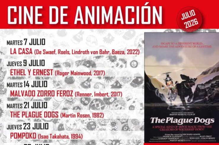 La Enredadera de Mérida proyecta las películas de animación 'The plague dogs' y 'Pompoko' 