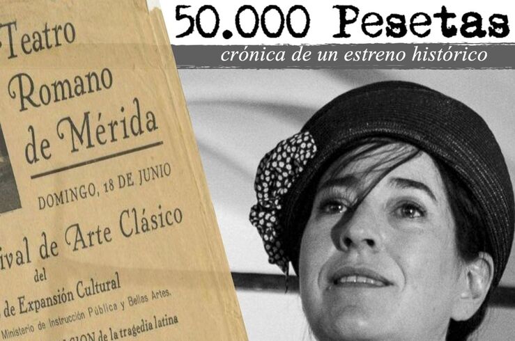 Terraza del Centro Cultural Alcazaba de Mérida ofrece este viernes la obra 50.000 pesetas