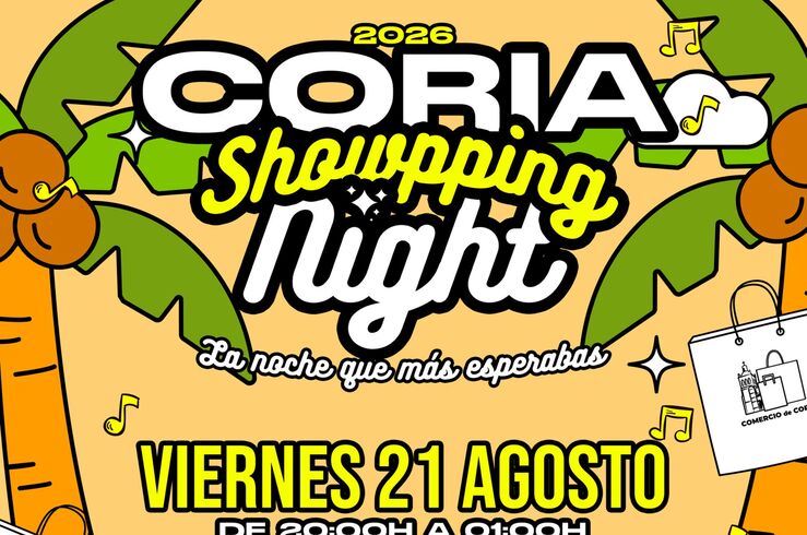 21 agosto, IV Showpping Night regresa a Coria para llenar de compras, ocio y diversión