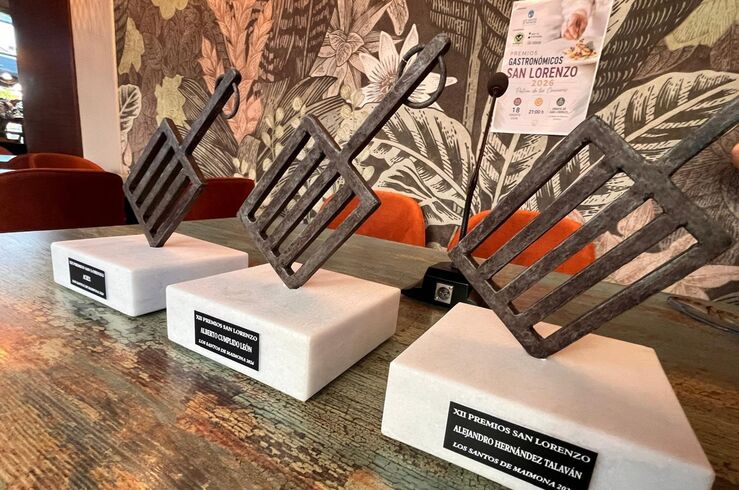 Alejandro Hernández y Alberto Cumplido y Acrex, Premios Gastronómico San Lorenzo 2026