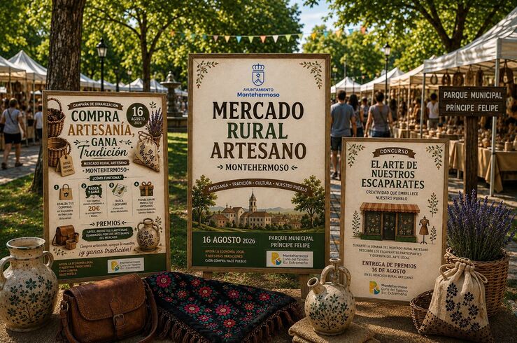 Montehermoso celebra mercado artesanal para impulsar la tradición y el comercio local