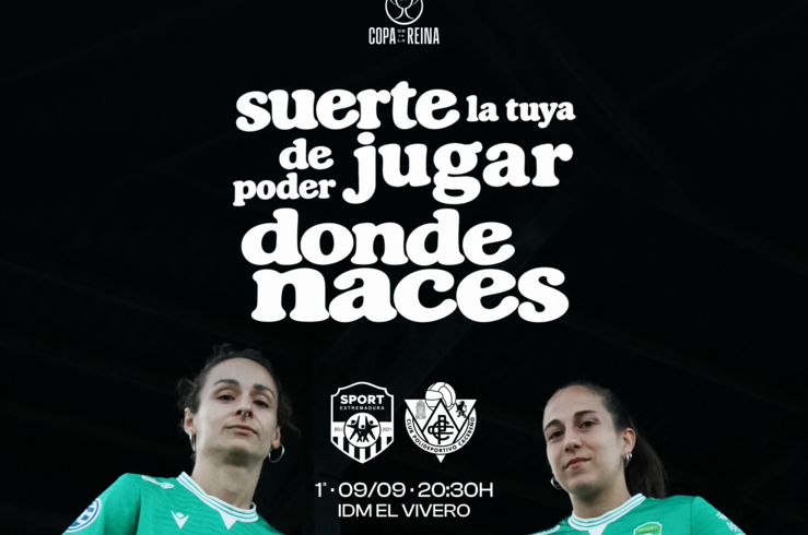 WAYBE-Sport Extremadura presenta el cartel promocional de su próximo partido de Copa Reina