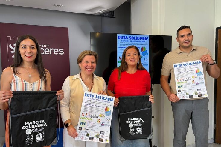 Divertea, Aztide y Cocemfe organizan una ruta solidaria este domingo en Cáceres