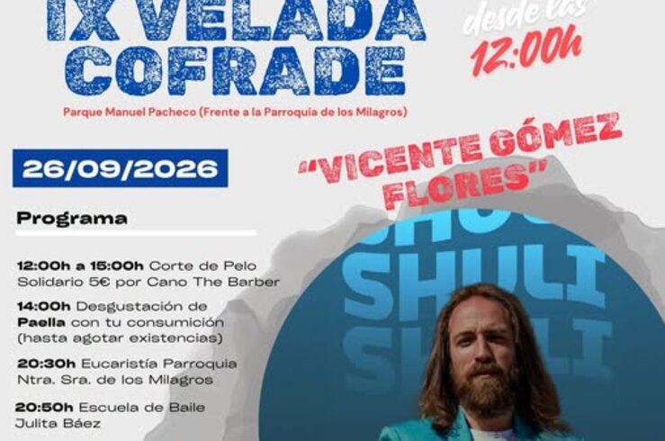 Cofradía de las Tres Caídas de Mérida celebra la IX Velada Cofrade ‘Vicente Gómez Flores’ 