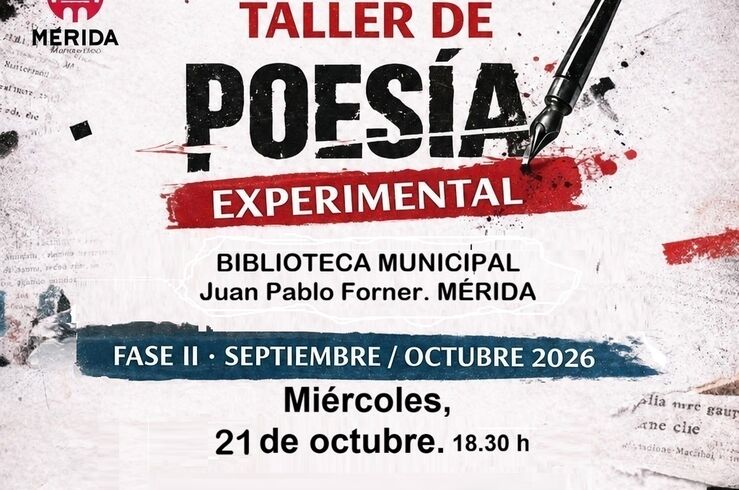 Felipe Zapico Alonso ofrece en Mérida un Taller de Poesía Experimental 