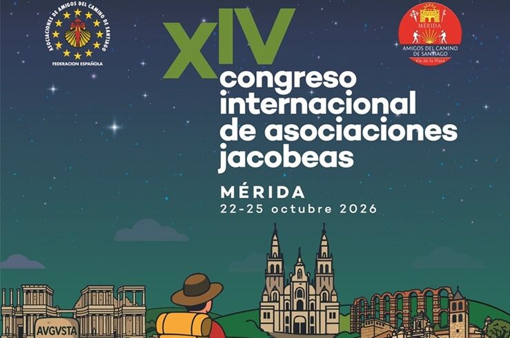 Unas 400 personas acudirán en Mérida al Congreso Internacional de Asociaciones Jacobeas