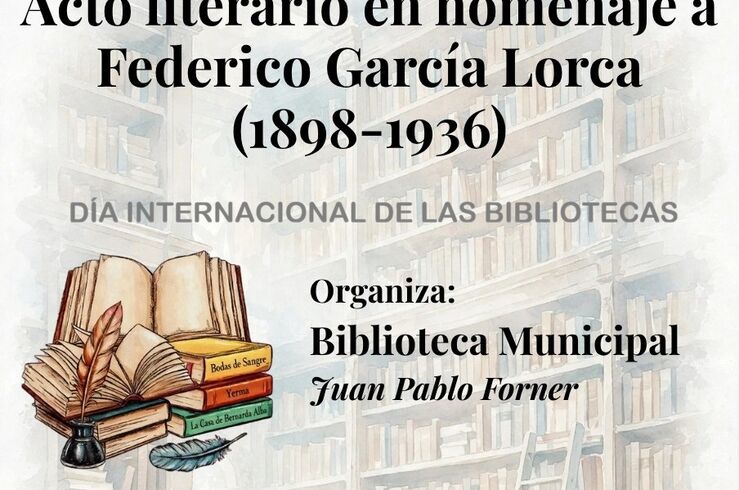 La Biblioteca Municipal de Mérida rinde homenaje a Federico García Lorca 