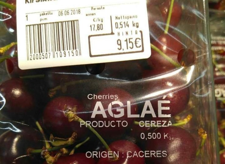  UPAUCE critica que el consumidor paga 18 veces ms por las cerezas