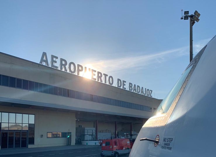El inters por volar a Badajoz ha aumentado un 62