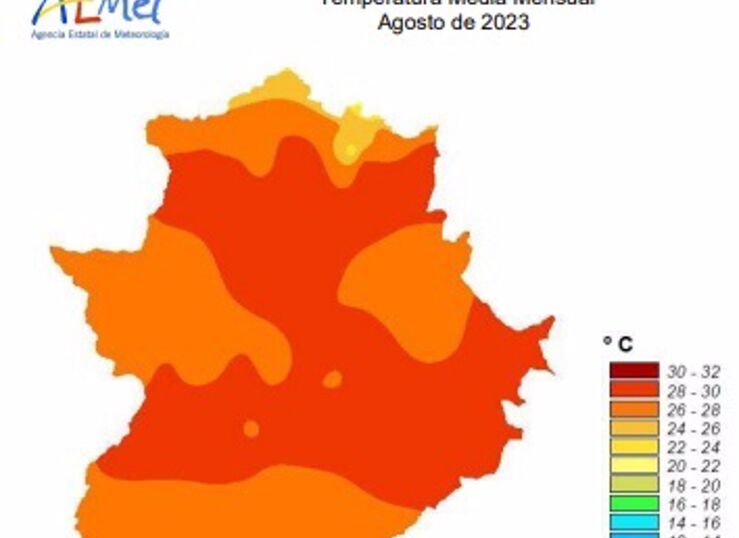 El pasado mes de agosto ha sido muy seco sin precipitaciones en Extremadura