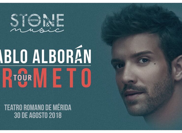 El Stone trae a Pablo Alboran el 30 agosto en Teatro Romano Merida