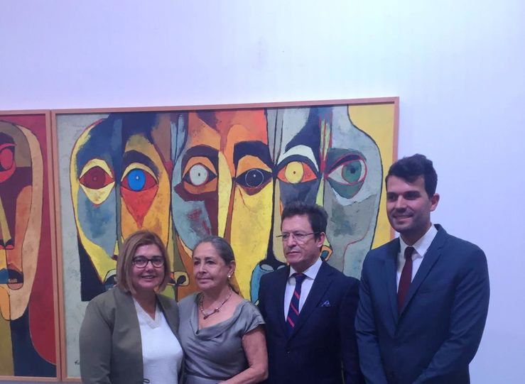 Cordero asiste en Madrid a un homenaje al artista ecuatoriano Oswaldo Guayasamn 