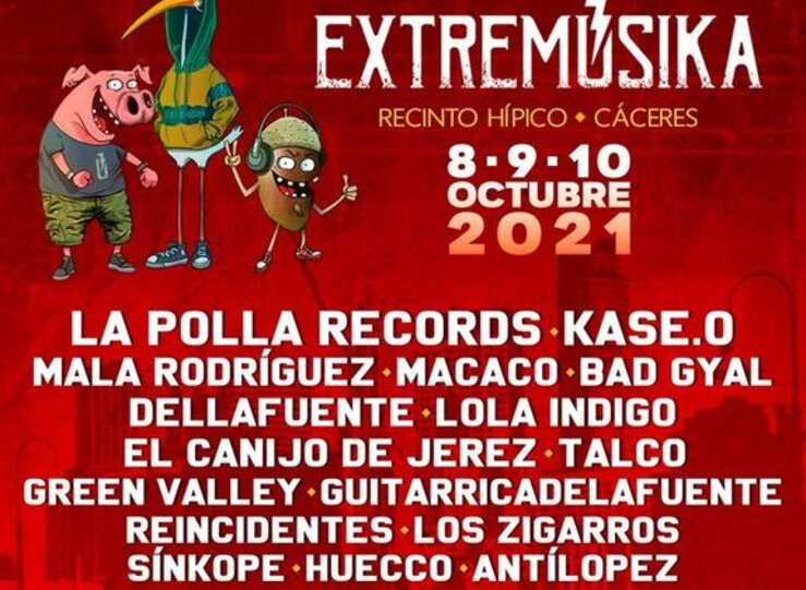 El festival Extremsika de Cceres se aplaza a octubre de 2021 debido al Covid19