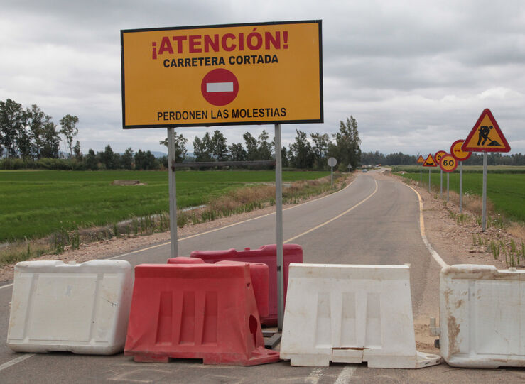 Cortada al trfico carretera provincial BA078 de Higuera de Vargas a EX112 por Zahnos