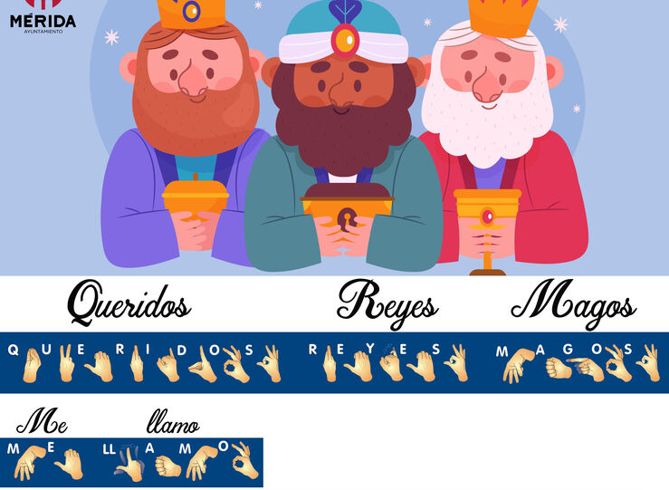 Disponibles cartas a los Reyes Magos en formato de lengua de signos 