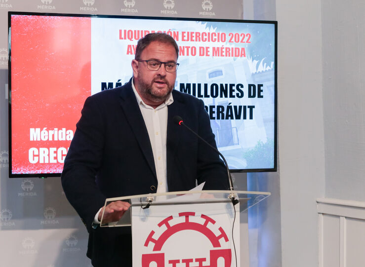 El Ayuntamiento de Mrida obtiene en 2022 un supervit de ms de 34 millones