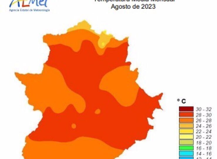 El pasado mes de agosto ha sido muy seco sin precipitaciones en Extremadura