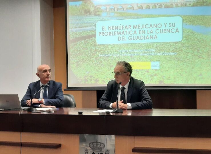 Delegacin y CHG piden colaboracin a Junta y Ayuntamiento Badajoz para acabar con nenfar
