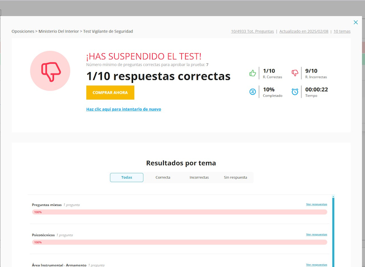 Aprueba el Test Vigilante de Seguridad Guas de Estudio y Exmenes de Ejemplo