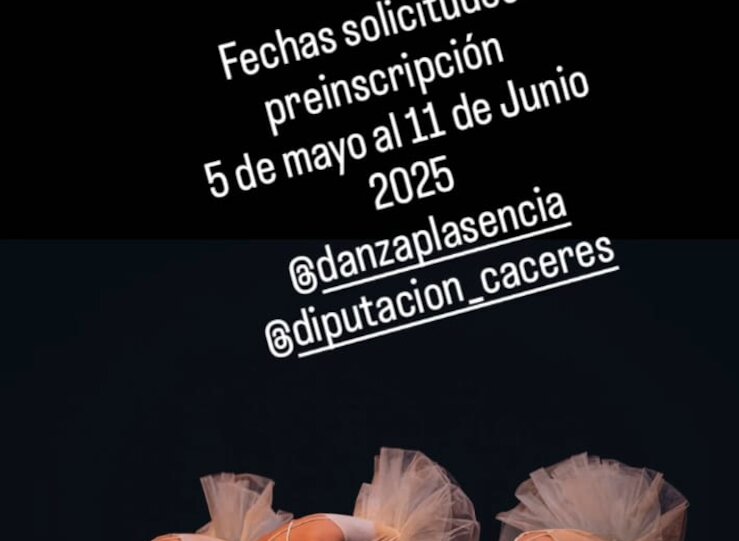 Abierta la preinscripcin para nuevos alumnos de la Escuela de Danza de Plasencia 