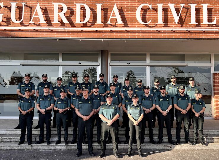 Comandancia Guardia Civil de Cceres recibe a 23 guardias civiles alumnos en prcticas