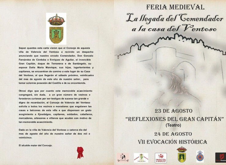 Todo preparado en Valencia del Ventoso para celebrar este fin de semana su Feria Medieval