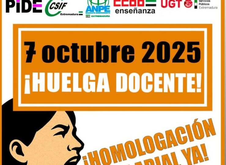 Ms de 16000 docentes extremeos estn llamados este martes a la huelga