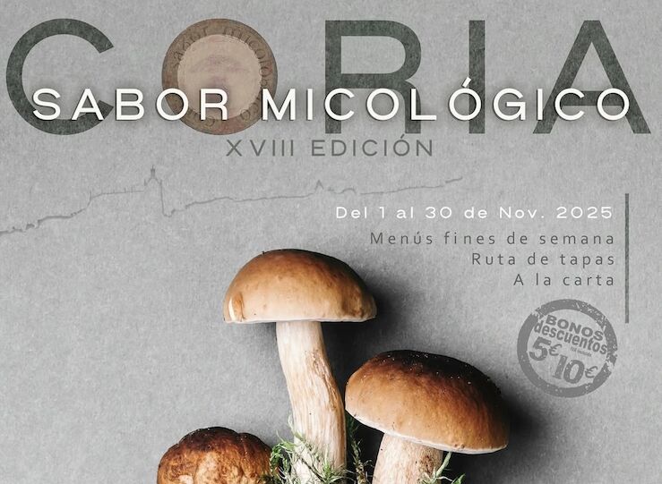 Coria celebra Sabor micolgico con degustacine platos a la carta mens y ruta de tapas
