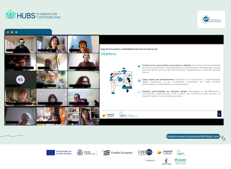 24 profesionales de la economa social extremeos se forman en 1 ronda de Hubs Innovacin