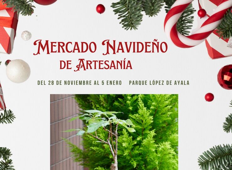 Talleres y un coro rociero este puente en el Mercado Navideo de Artesarna en Mrida