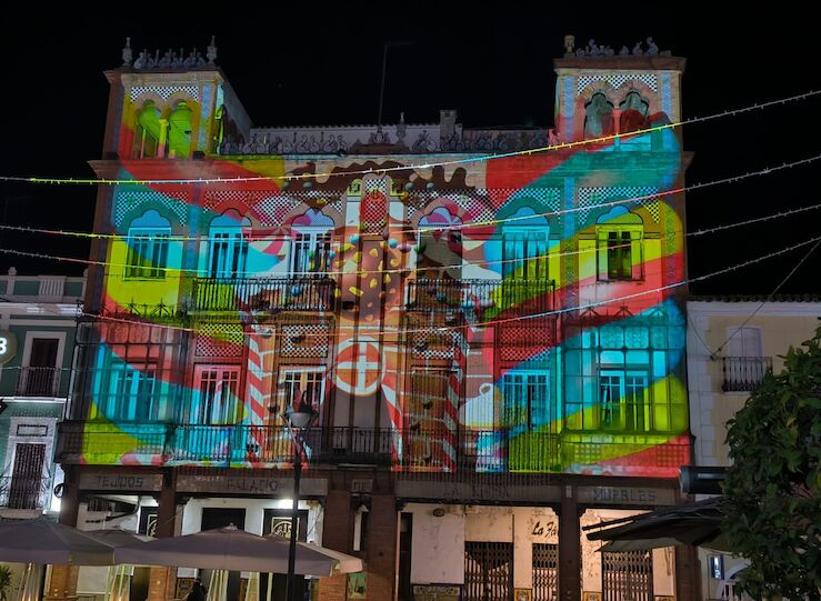 Fachada del Palacio de la China de Mrida ser iluminada con proyecciones de videomapping