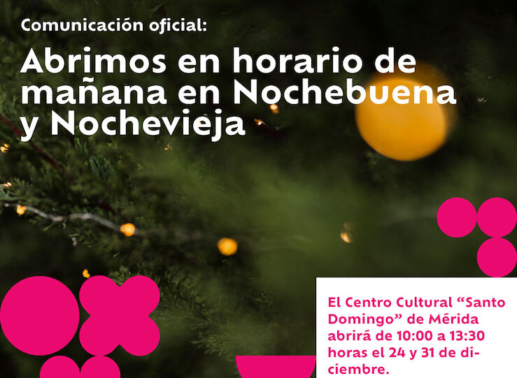 La sede de Fundacin CB en Mrida abrir por la maana en Nochebuena y Nochevieja