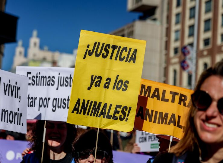 Manifestaciones en Extremadura contra la actividad cinegtica de Plataforma No a la Caza 