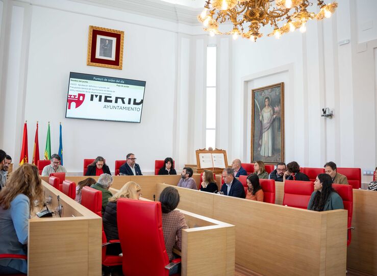El Ayuntamiento de Mrida aprueba definitivamente el presupuesto de 2026 dotado con 83M