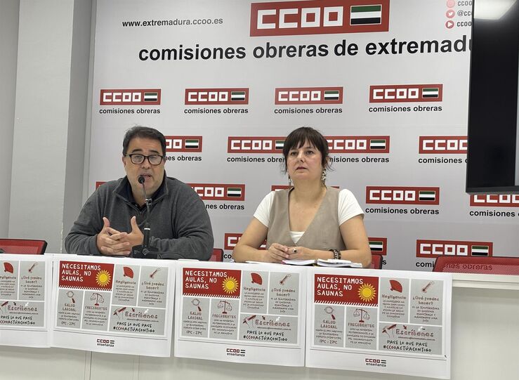 CCOO y Freampa lanzan una campaa contra el calor en los centros educativos 
