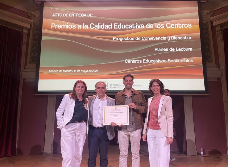 IES Lacimurga Constantia Iulia recibe Premio Nacional a Centros Educativos Sostenibles