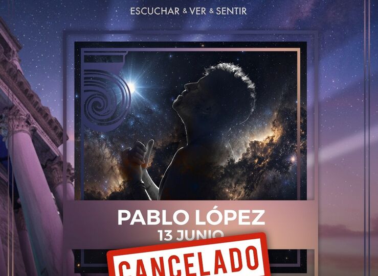 Cancelado el concierto de Pablo Lpez en el STONE  MUSIC Festival