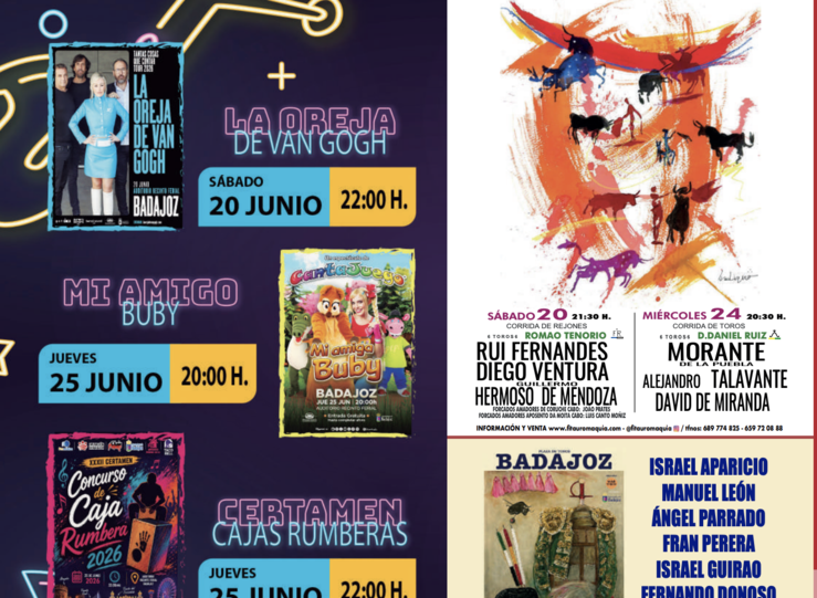 Badajoz se prepara para diez das de Feria de San Juan repleta de conciertos y actividades