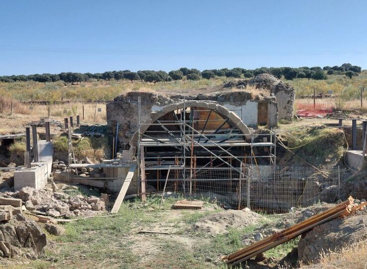 La rehabilitacin de la ermita de San Jorge de Cceres encara su recta final 