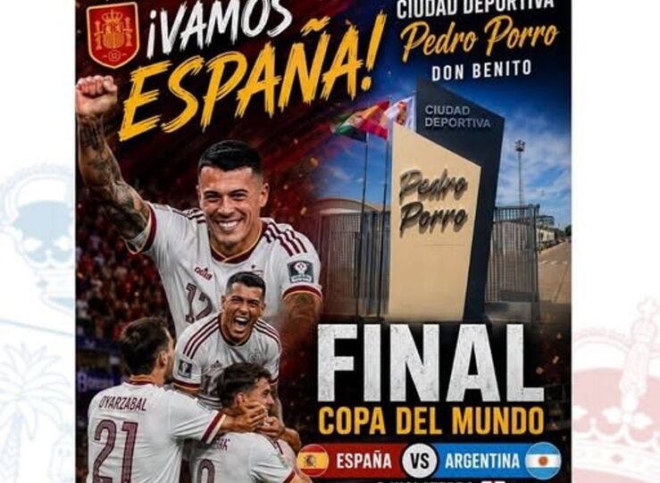 Ciudad Deportiva Pedro Porro Don Benito tendr dos pantallas gigantes para final Mundial