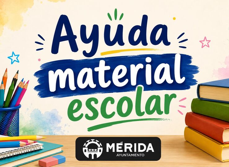 Ayuntamiento Mrida otorga 195 ayudas de 90 para la adquisicin de material escolar